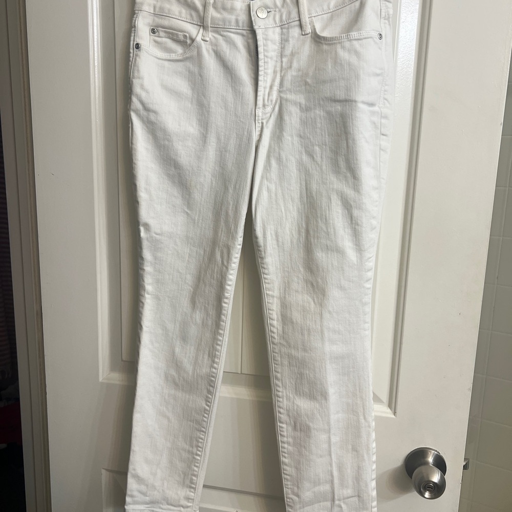 NYDJ Women's Cropped White Jeans